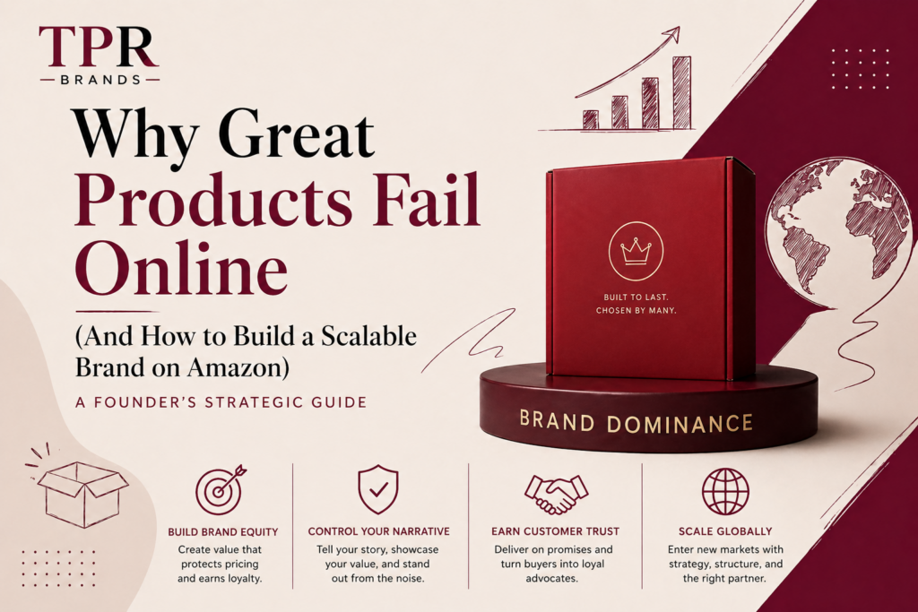 online selling strategy showing transition from product to scalable brand on Amazon