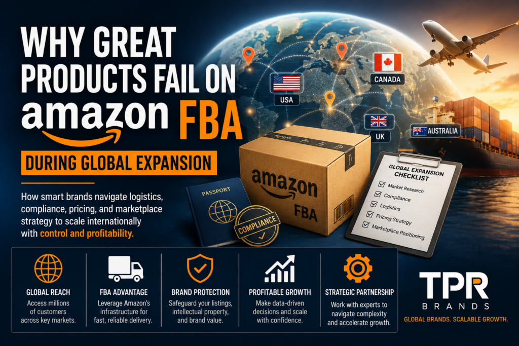 Amazon FBA strategy for international ecommerce expansion