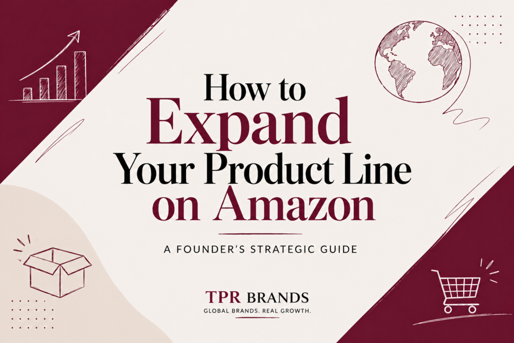 Expand your product line on Amazon guide cover by TPR Brands.