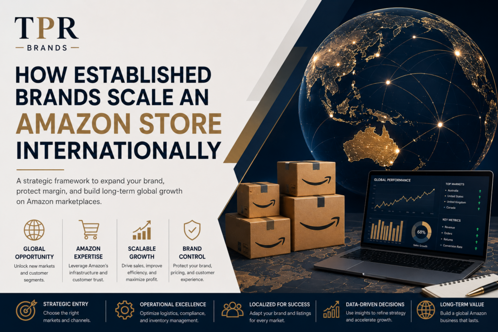 International Amazon store expansion strategy for established brands
