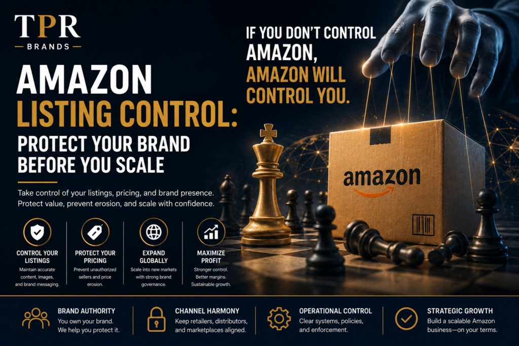 Amazon brand control strategy for established product brands