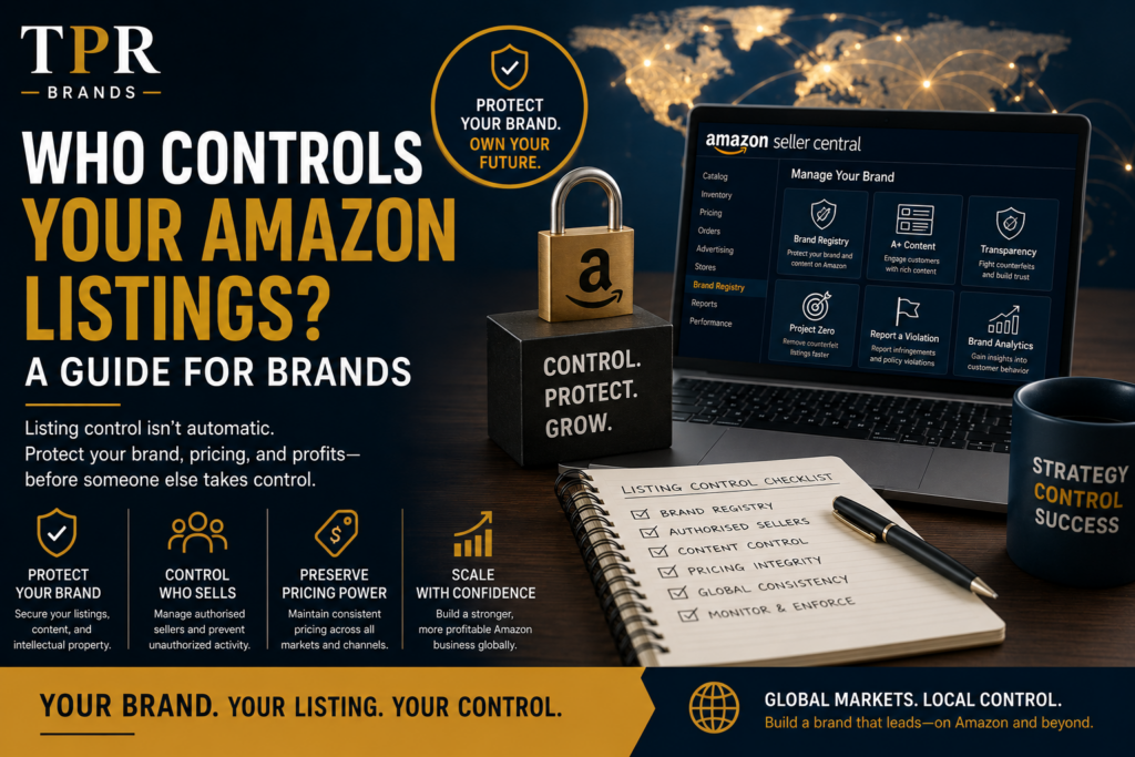Amazon listing control strategy for global brands